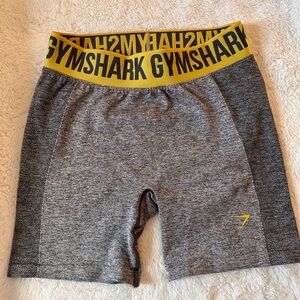 Gymshark Athletic Shorts with Yellow Waistband